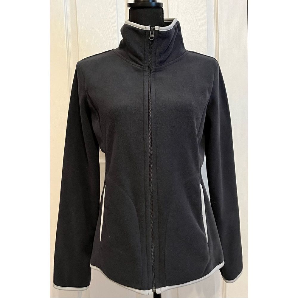 Old Navy Zip Up Fleece Jacket, Dark Gray SZ M‎